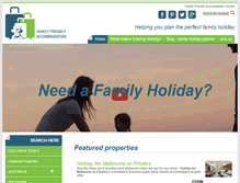 Tablet Screenshot of familyfriendlyaccommodation.com.au